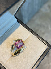 Load image into Gallery viewer, LUOWEND 18K Yellow Gold Natural Topaz Ring for Women
