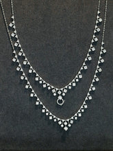 Load image into Gallery viewer, LUOWEND 18K White Gold Fine Jewelry Real Natural Diamond Necklace for Women
