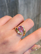 Load image into Gallery viewer, LUOWEND 18K Yellow Gold Natural Topaz Ring for Women
