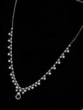 Load image into Gallery viewer, LUOWEND 18K White Gold Fine Jewelry Real Natural Diamond Necklace for Women
