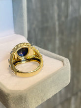 Load image into Gallery viewer, LUOWEND 18K Yellow Gold Naturl Opal Ring for Women
