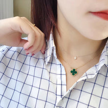 Load image into Gallery viewer, LUOWEND Platinum Necklace Real Natural Diamond Necklace for Women
