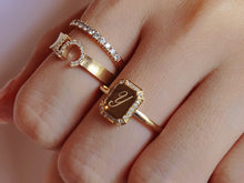 Load image into Gallery viewer, LUOWEND 18K Yellow Gold Ring for Women
