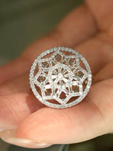 Load image into Gallery viewer, LUOWEND 18K White/Yellow Gold Natural Diamond Ring for Women
