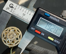 Load image into Gallery viewer, LUOWEND 18K White/Yellow Gold Natural Diamond Ring for Women
