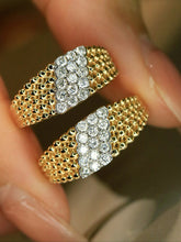 Load image into Gallery viewer, LUOWEND 18K Yellow Gold Natural Diamond Ring for Women
