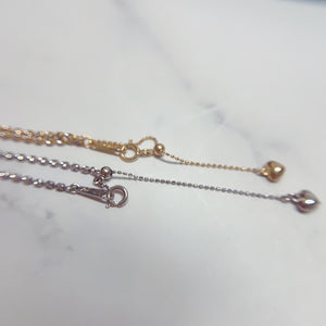 LUOWEND 18K White or Yellow Gold Necklace for Women