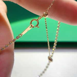 LUOWEND 18K White or Yellow Gold Necklace for Women