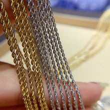 Load image into Gallery viewer, LUOWEND 18K White or Yellow Gold Necklace for Women
