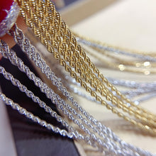 Load image into Gallery viewer, LUOWEND 18K White or Yellow Gold Necklace for Women
