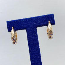 Load image into Gallery viewer, LUOWEND 18K Yellow Gold Hoop Earrings for Women
