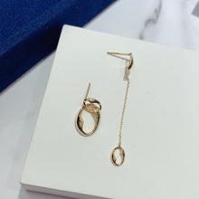 Load image into Gallery viewer, LUOWEND 18K Yellow Gold Drop Earrings for Women

