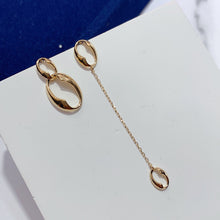 Load image into Gallery viewer, LUOWEND 18K Yellow Gold Drop Earrings for Women
