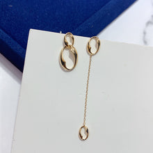 Load image into Gallery viewer, LUOWEND 18K Yellow Gold Drop Earrings for Women
