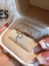 Load image into Gallery viewer, LUOWEND 18K Yellow Gold Ring for Women
