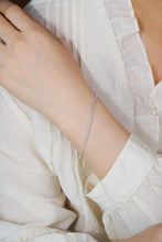 Load image into Gallery viewer, LUOWEND 18K White Gold Natural Diamond Bracelet for Women
