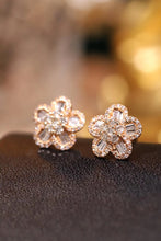 Load image into Gallery viewer, LUOWEND 18K Yellow Gold Real Natural Diamond Stud Earrings for Women
