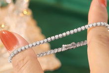 Load image into Gallery viewer, LUOWEND 18K White Gold Real Natural Diamond Bracelet for Women
