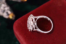 Load image into Gallery viewer, LUOWEND 18K White Gold Real Natural Diamond Ring for Women
