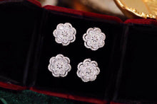 Load image into Gallery viewer, LUOWEND 18K White Gold Real Natural Diamond Ring for Women
