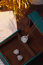 Load image into Gallery viewer, LUOWEND 18K White Gold Real Natural Diamond Earrings&amp;Necklace for Women
