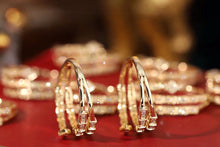 Load image into Gallery viewer, LUOWEND 18K Yellow Gold Real Natural Diamond Ring for Women
