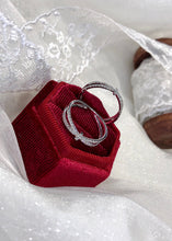 Load image into Gallery viewer, LUOWEND 18K White Gold Real Natural Diamond Ring for Women
