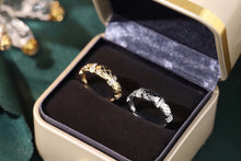 Load image into Gallery viewer, LUOWEND 18K White or Yellow Gold Real Natural Diamond Ring for Women

