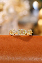 Load image into Gallery viewer, LUOWEND 18K Yellow Gold Real Natural Diamond Ring for Women
