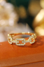 Load image into Gallery viewer, LUOWEND 18K Yellow Gold Real Natural Diamond Ring for Women
