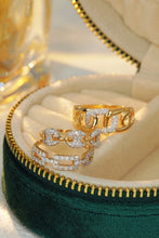 Load image into Gallery viewer, LUOWEND 18K Yellow Gold Real Natural Diamond Ring for Women
