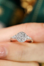 Load image into Gallery viewer, LUOWEND 18K White Gold Real Natural Diamond Ring for Women
