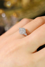 Load image into Gallery viewer, LUOWEND 18K White Gold Real Natural Diamond Ring for Women
