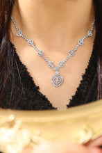 Load image into Gallery viewer, LUOWEND 18K White Gold Real Natural Diamond Necklace for Women
