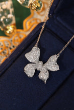 Load image into Gallery viewer, LUOWEND 18K White Gold Real Natural Diamond Pendant Necklace for Women
