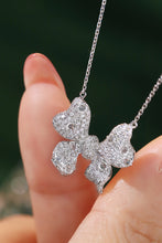 Load image into Gallery viewer, LUOWEND 18K White Gold Real Natural Diamond Pendant Necklace for Women
