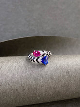 Load image into Gallery viewer, LUOWEND 18K White Gold Natural Gemstone Ring for Women
