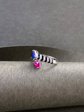 Load image into Gallery viewer, LUOWEND 18K White Gold Natural Gemstone Ring for Women
