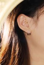 Load image into Gallery viewer, LUOWEND 18K White Gold Real Natural Diamond Stud Earrings for Women
