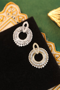 LUOWEND 18K White or Yellow Gold Real Natural Diamond Pendant Necklace for Women