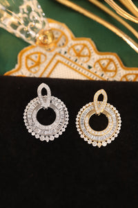 LUOWEND 18K White or Yellow Gold Real Natural Diamond Pendant Necklace for Women