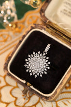 Load image into Gallery viewer, LUOWEND 18K White Gold Real Natural Diamond Pendant Necklace for Women
