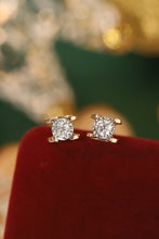 Load image into Gallery viewer, LUOWEND 18K Rose Gold Real Natural Diamond Stud Earrings for Women
