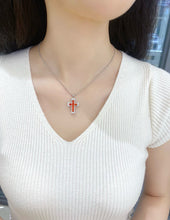 Load image into Gallery viewer, LUOWEND 18K Yellow Gold Natural Sapphire Pendant for Women
