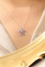 Load image into Gallery viewer, LUOWEND 18K White Gold Real Natural Pink Diamond Necklace for Women
