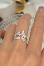 Load image into Gallery viewer, LUOWEND 18K White Gold Real Natural Diamond Ring for Women
