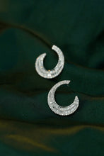 Load image into Gallery viewer, LUOWEND 18K White Gold Real Natural Diamond Stud Earrings for Women

