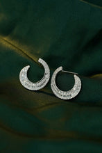 Load image into Gallery viewer, LUOWEND 18K White Gold Real Natural Diamond Stud Earrings for Women
