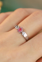 Load image into Gallery viewer, LUOWEND  18K White Gold Real Natural Pink Diamond Ring for Women

