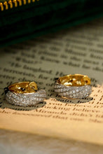 Load image into Gallery viewer, LUOWEND 18K Yellow Gold Real Natural Diamond Earrings for Women
